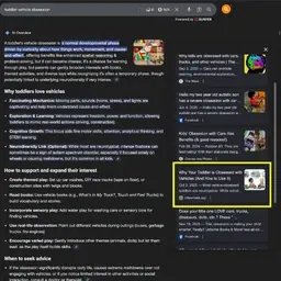 Little Wheels cited in Google AI Overview