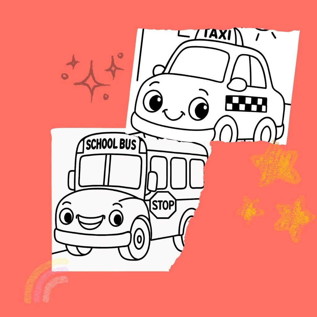 Buddy Wheels Coloring Book