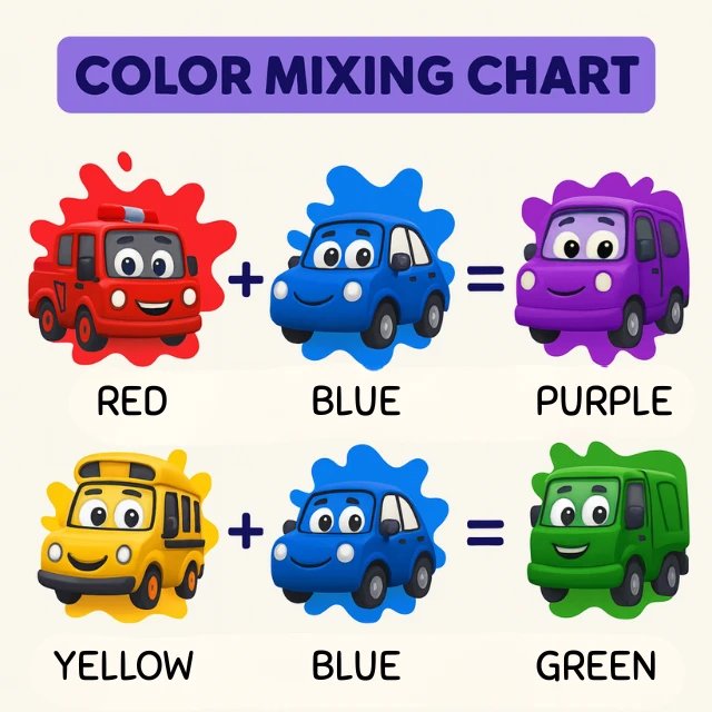 Vehicle Color Mixing Activity