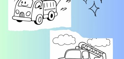 Hook and Ladder Fire Truck Coloring Page