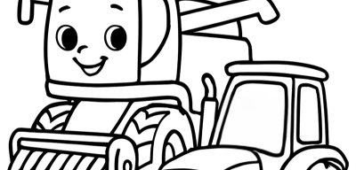 Barnyard Wheels Coloring Book