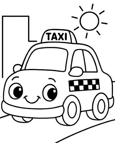 Buddy Wheels Coloring Book - inside page 2