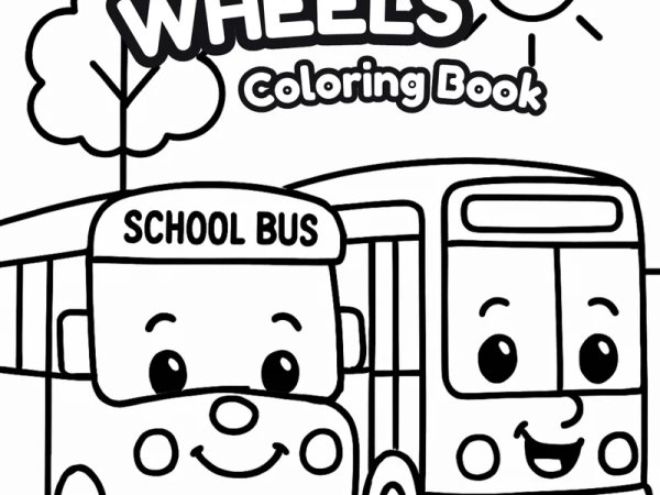 Buddy Wheels Coloring Book preview - first page