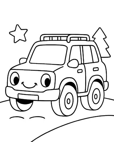 Everyday Wheels Coloring Book - inside page 2