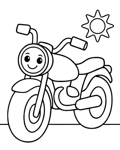 Everyday Wheels Coloring Book - inside page 3