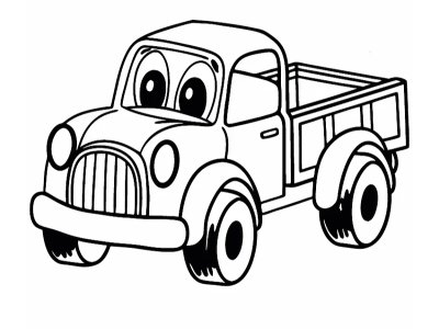 Farm Truck Coloring Page preview