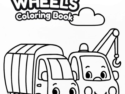 Garbage Truck Print - Free Coloring Page preview