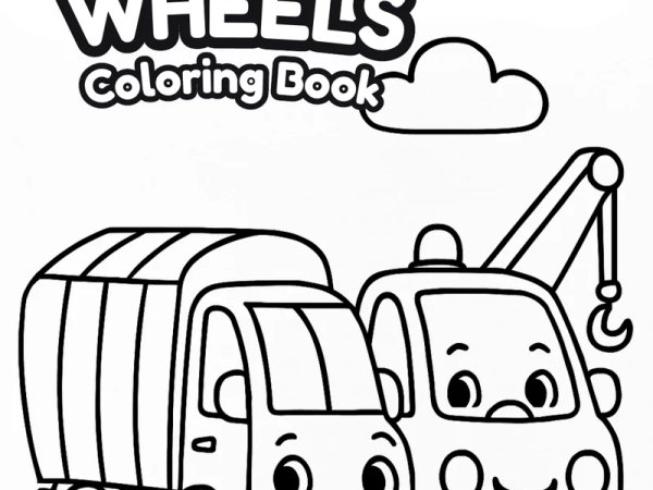 Garbage Truck Print - Free Coloring Page preview - first page