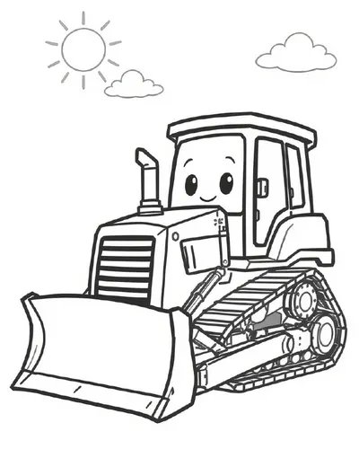 Hard Hat Wheels Coloring Book - inside page 2