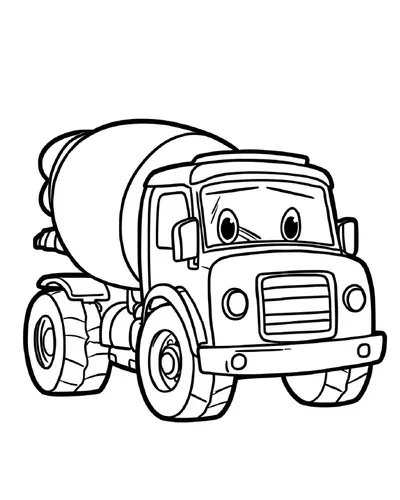 Hard Hat Wheels Coloring Book - inside page 3