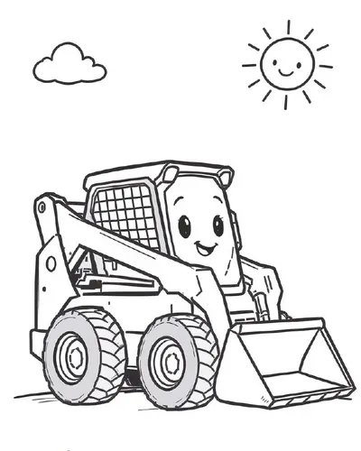 Hard Hat Wheels Coloring Book - inside page 4