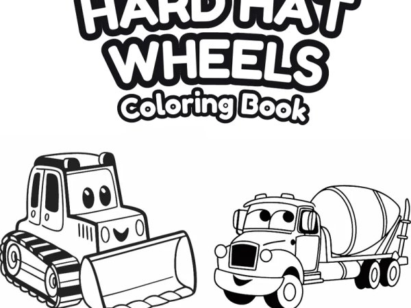 Hard Hat Wheels Coloring Book preview - first page