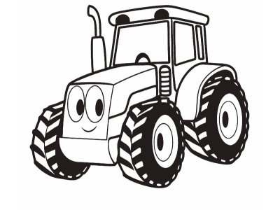 Tractor Coloring Page preview