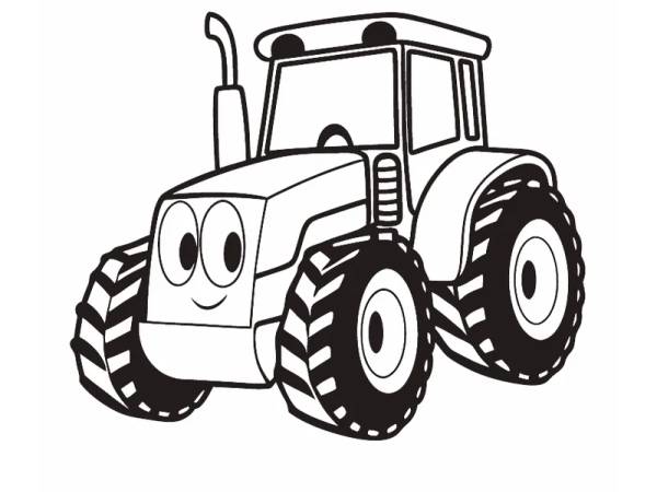 Tractor Coloring Page preview - first page