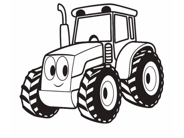 Tractor Coloring Page preview - first page
