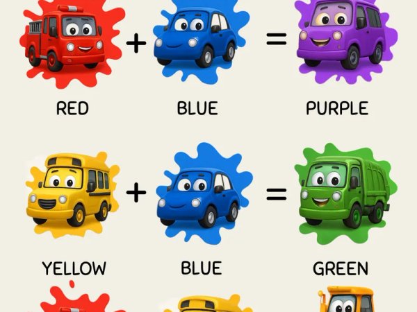Vehicle Color Mixing Activity preview - first page