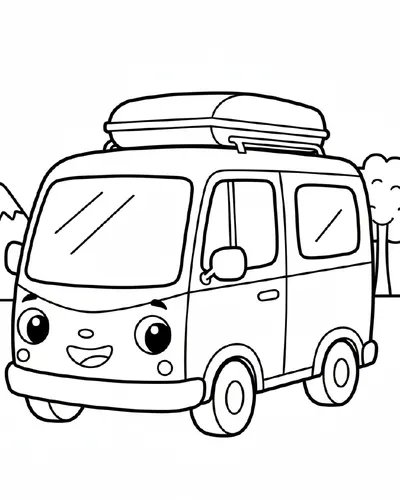 Wander Wheels Coloring Book - inside page 3