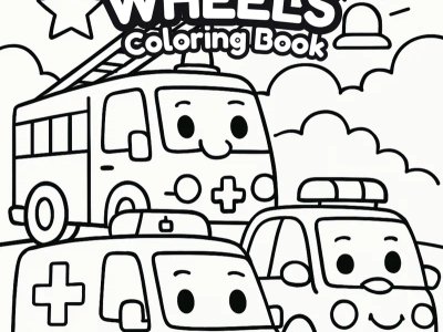Weeooo Wheels Coloring Book preview