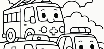 Weeooo Wheels Coloring Book