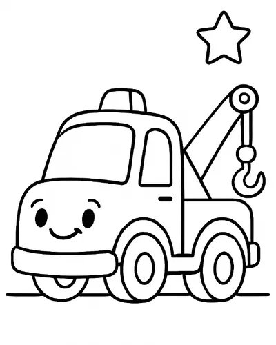 Workin Wheels Coloring Book - inside page 2