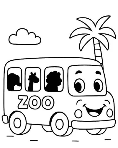 Wow Wheels Coloring Book - inside page 4
