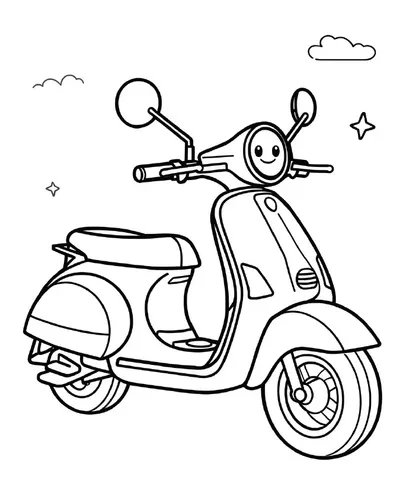 Zippy Wheels Coloring Book - inside page 4