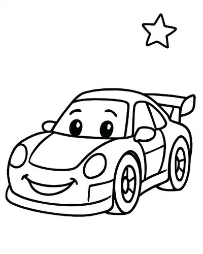 Zoomy Wheels Coloring Book - inside page 4