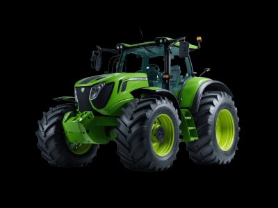 Real articulated tractor photo for kids - See what articulated tractors look like in real life for toddler learning