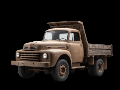 Real farm truck photo for kids - See what farm trucks look like in real life for toddler learning