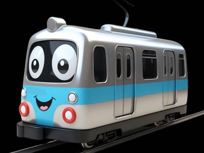 Subway for kids - Interactive subway illustration from Little Wheels educational app for toddlers ages 2-6 years