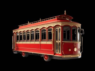 Real trolley that kids can spot in their neighborhood - Bridge app learning to real world Real trolley photo for kids - See what trolleys look like in real life for toddler learning