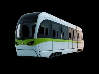 Real light rail photo for kids - See what light rails look like in real life for toddler learning