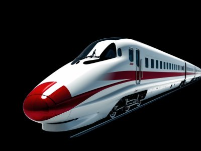 Real bullet train photo for kids - See what bullet trains look like in real life for toddler learning