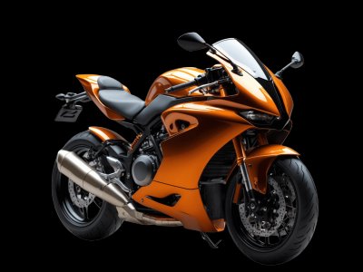 Real motorcycle photo for kids - See what motorcycles look like in real life for toddler learning