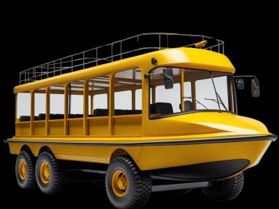 Real amphibious vehicle photo for kids - See what amphibious vehicles look like in real life for toddler learning