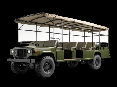 Real safari car photo for kids - See what safari cars look like in real life for toddler learning