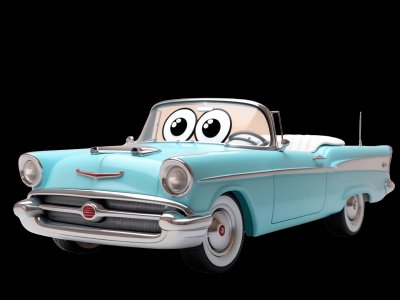 Classic Convertible learning activities for toddlers - Practice k and l sounds Classic Convertible for kids - Interactive classic convertible illustration from Little Wheels educational app for toddlers ages 2-6 years