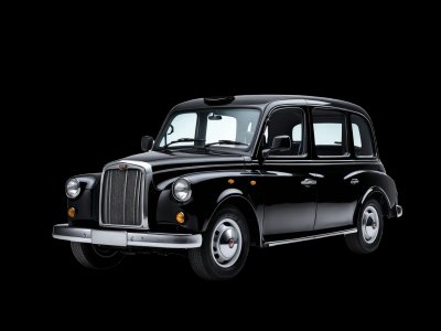 Real classic london cab photo for kids - See what classic london cabs look like in real life for toddler learning