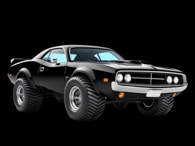 Real muscle car that kids can spot in their neighborhood - Bridge app learning to real world Real muscle car photo for kids - See what muscle cars look like in real life for toddler learning