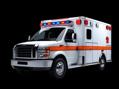 Real ambulance that kids can spot in their neighborhood - Bridge app learning to real world Real ambulance photo for kids - See what ambulances look like in real life for toddler learning