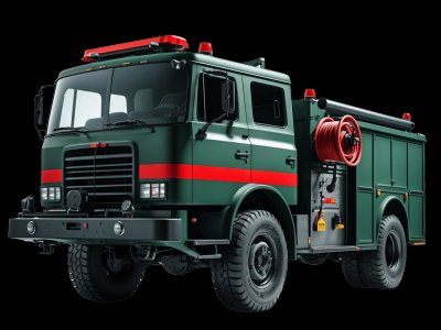 Real forest fire truck photo for kids - See what forest fire trucks look like in real life for toddler learning