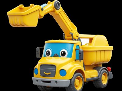 Bucket Truck learning activities for toddlers - Practice b and k sounds Bucket Truck for kids - Interactive bucket truck illustration from Little Wheels educational app for toddlers ages 2-6 years