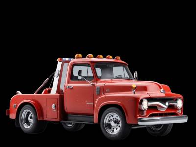 Real tow truck photo for kids - See what tow trucks look like in real life for toddler learning