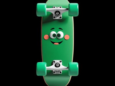 Skateboard learning activities for toddlers - Practice s and k sounds Skateboard for kids - Interactive skateboard illustration from Little Wheels educational app for toddlers ages 2-6 years