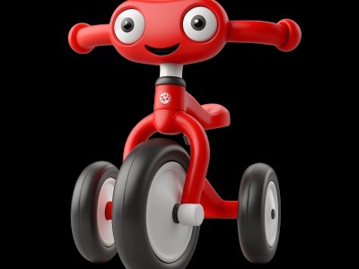 Tricycle learning activities for toddlers - Practice t and r sounds Tricycle for kids - Interactive tricycle illustration from Little Wheels educational app for toddlers ages 2-6 years