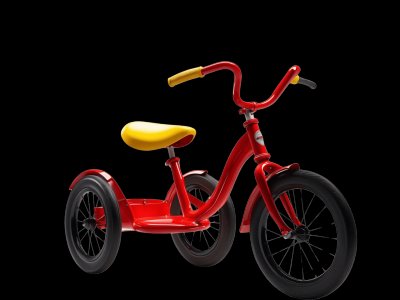 Real tricycle photo for kids - See what tricycles look like in real life for toddler learning