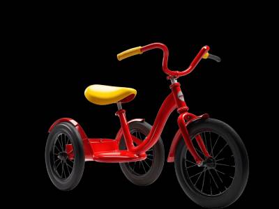 Real tricycle that kids can spot in their neighborhood - Bridge app learning to real world Real tricycle photo for kids - See what tricycles look like in real life for toddler learning