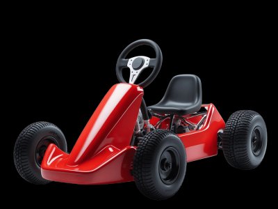 Real go-kart photo for kids - See what go-karts look like in real life for toddler learning