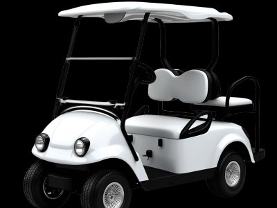 Real golf cart photo for kids - See what golf carts look like in real life for toddler learning