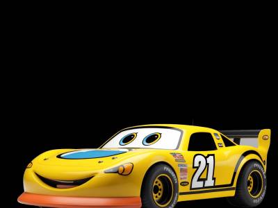 Stock Car for kids - Interactive stock car illustration from Little Wheels educational app for toddlers ages 2-6 years